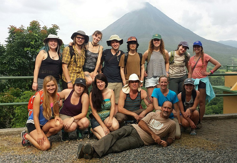 Arenal Volcano group photo