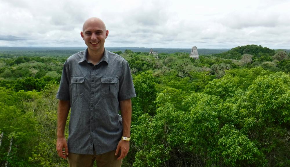 Josh at Tikal